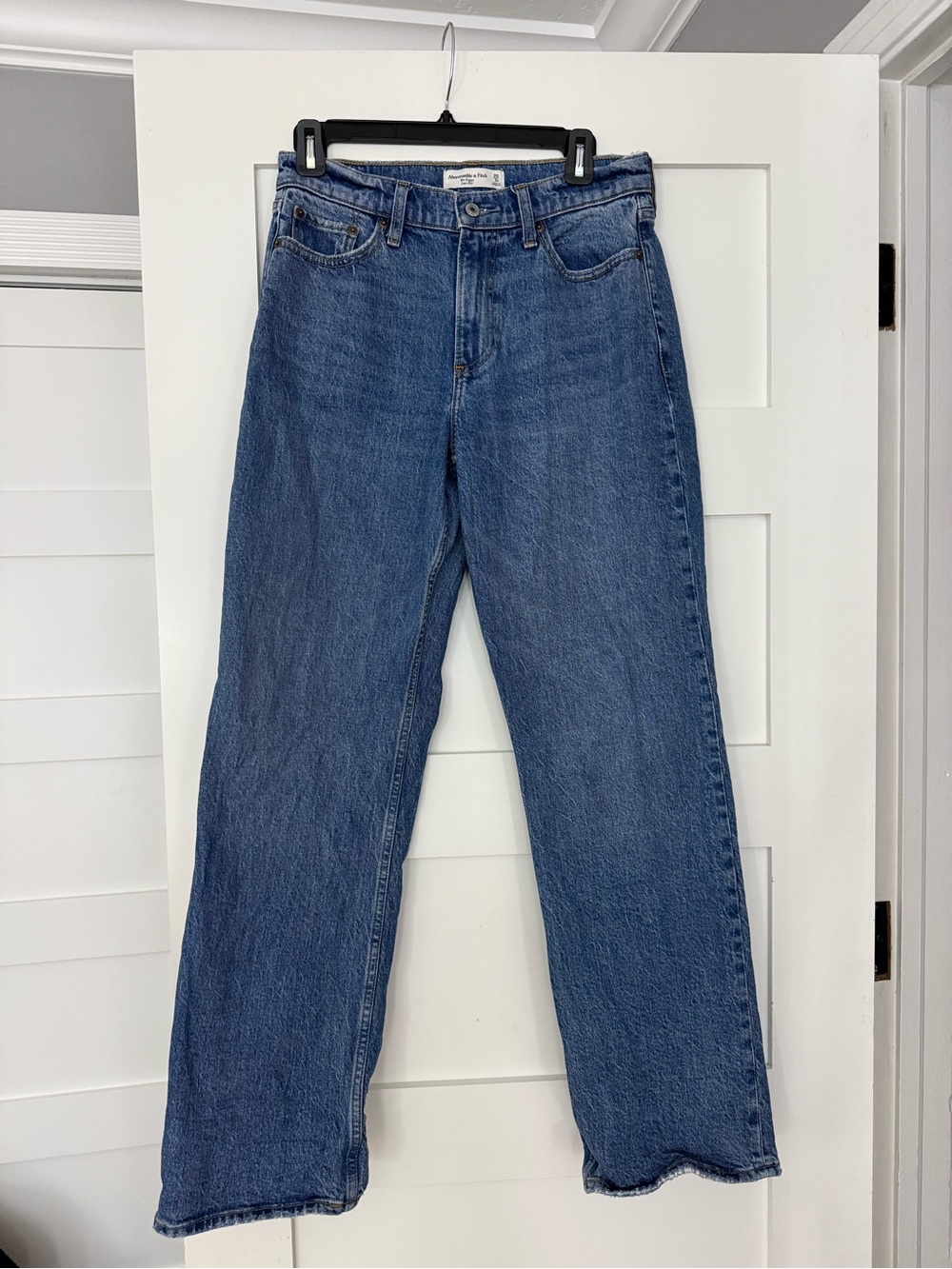 Abercrombie & Fitch Light Blue Baggy Low Rise Jeans